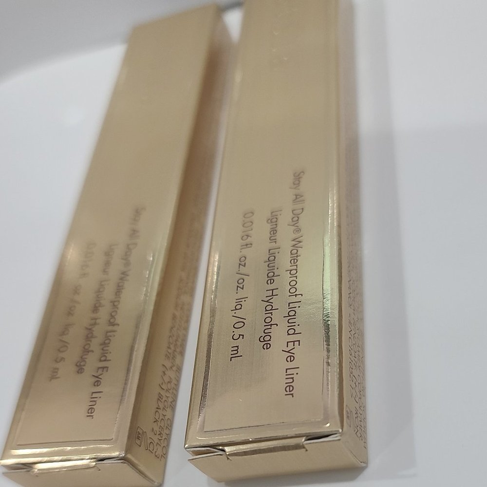 1/2 PRICE! ✅ 2 x Stila #DARK BROWN Stay All Day Waterproof Liquid Eyeliners - Picture 3 of 6